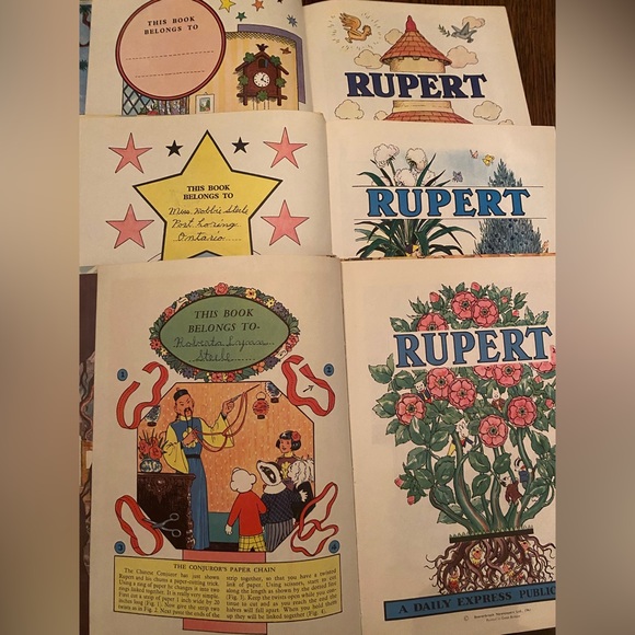 Vintage Rupert books 1961 63 64 - Picture 1 of 3